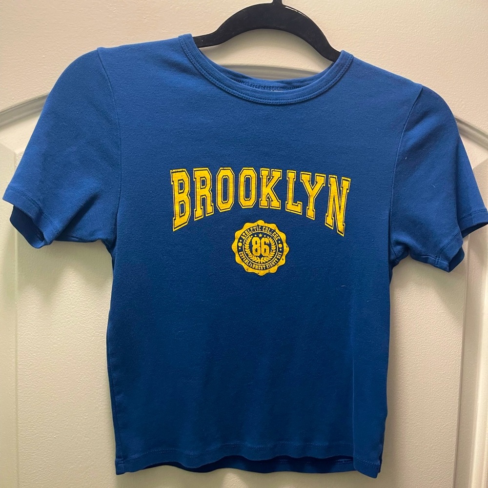 TopShop Cropped Brooklyn T-Shirt